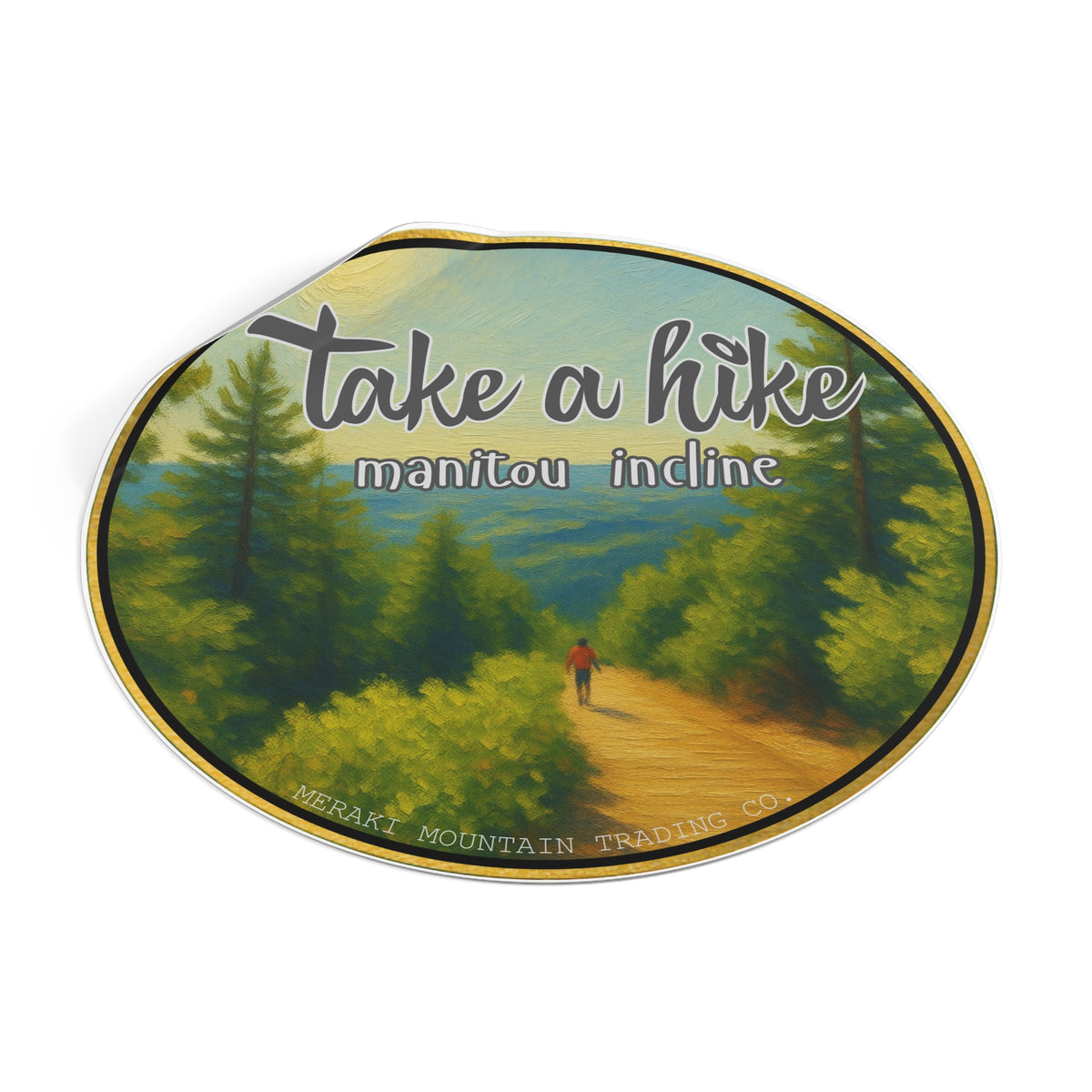 Take a Hike Manitou Incline Vinyl Sticker