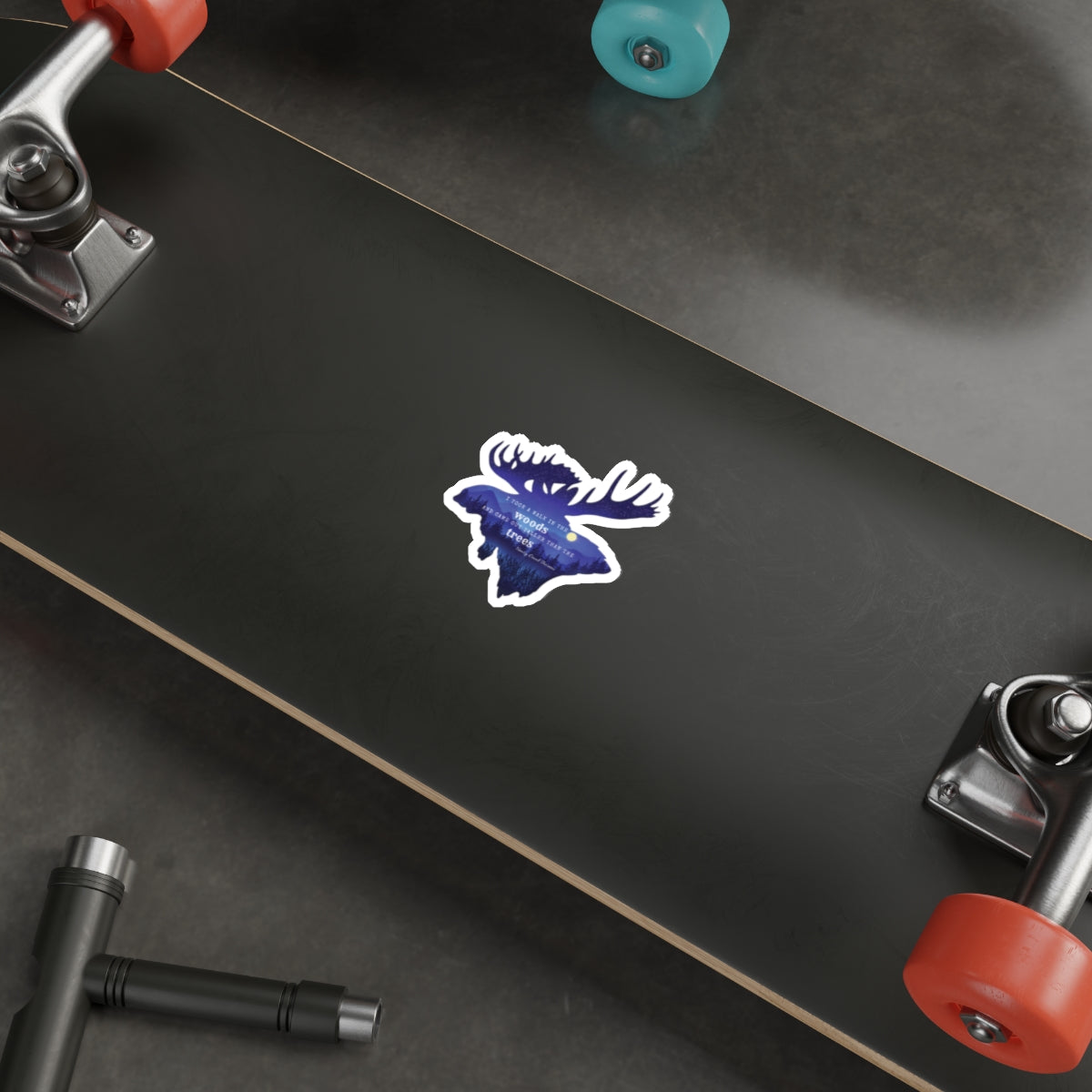 Walk in the Woods Moose Die-Cut Sticker