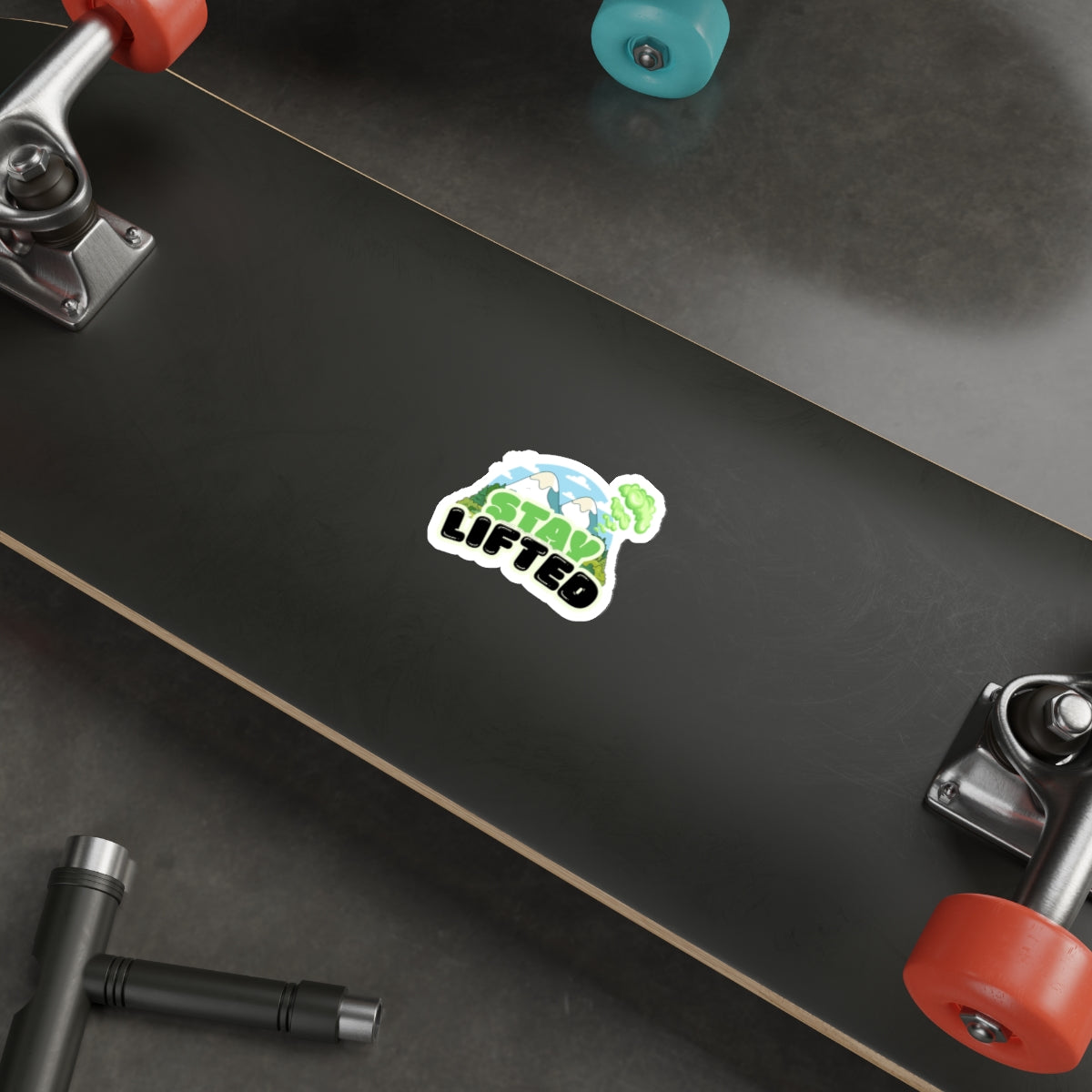 Stay Lifted Mountain Die-Cut Sticker