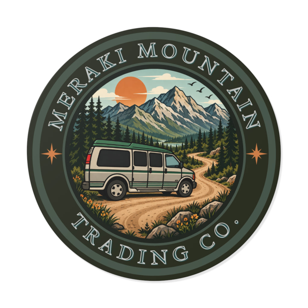 Meraki Mountain Trading Co. Logo Sticker