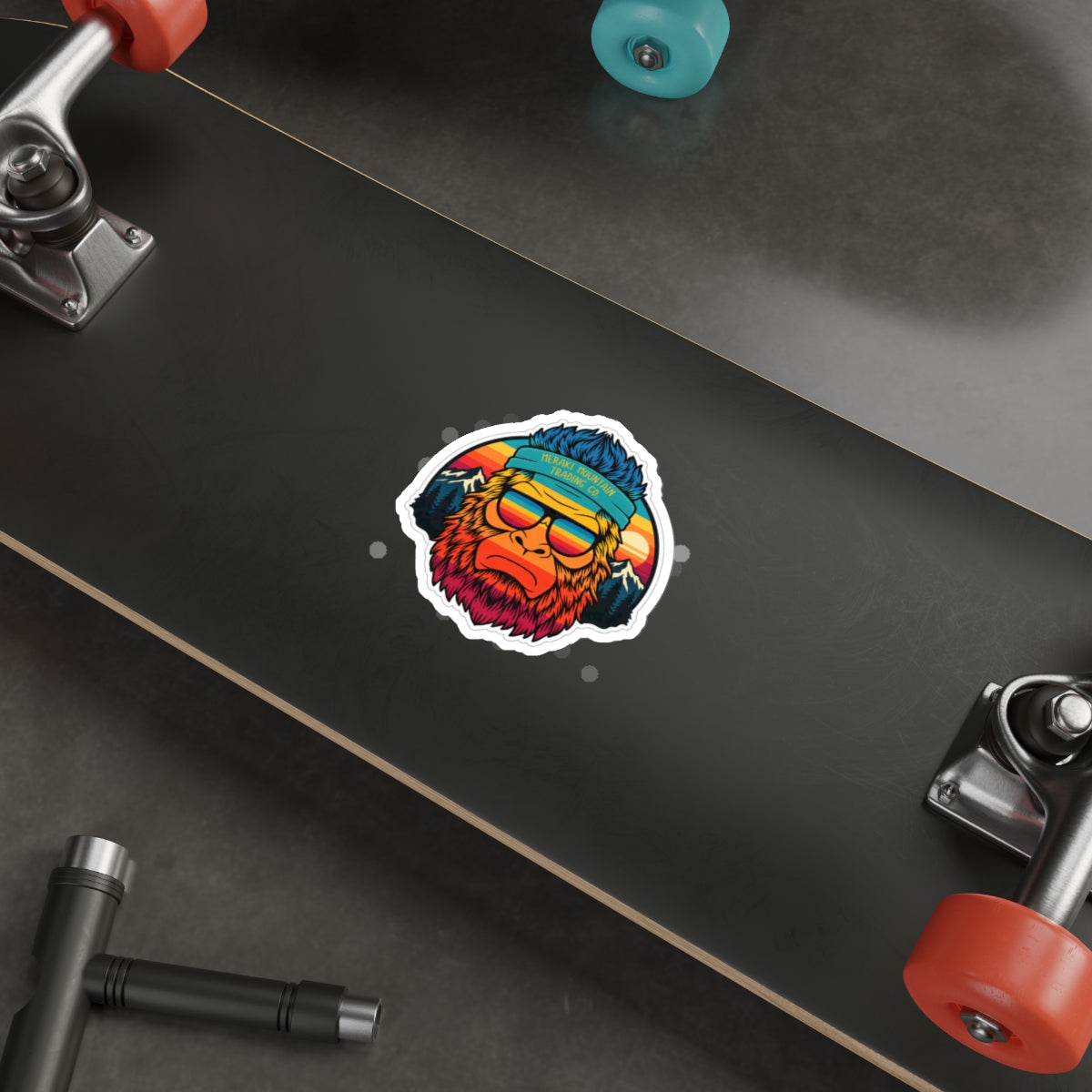 Retro Bigfoot Die-Cut Sticker