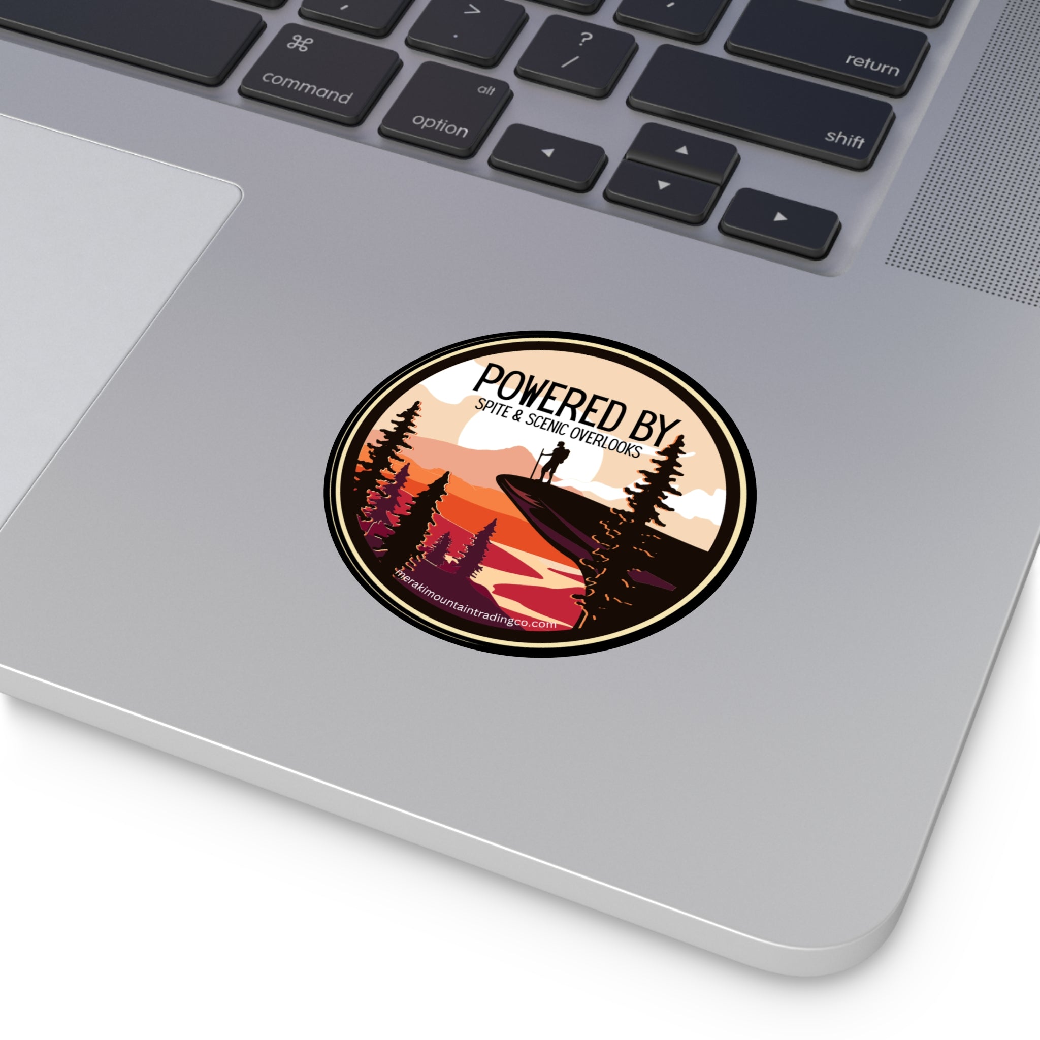 Powered by Spite & Scenic Overlooks Vinyl Sticker
