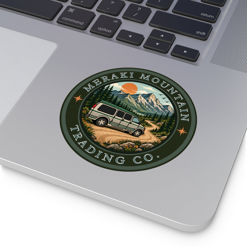 Meraki Mountain Trading Co. Logo Sticker