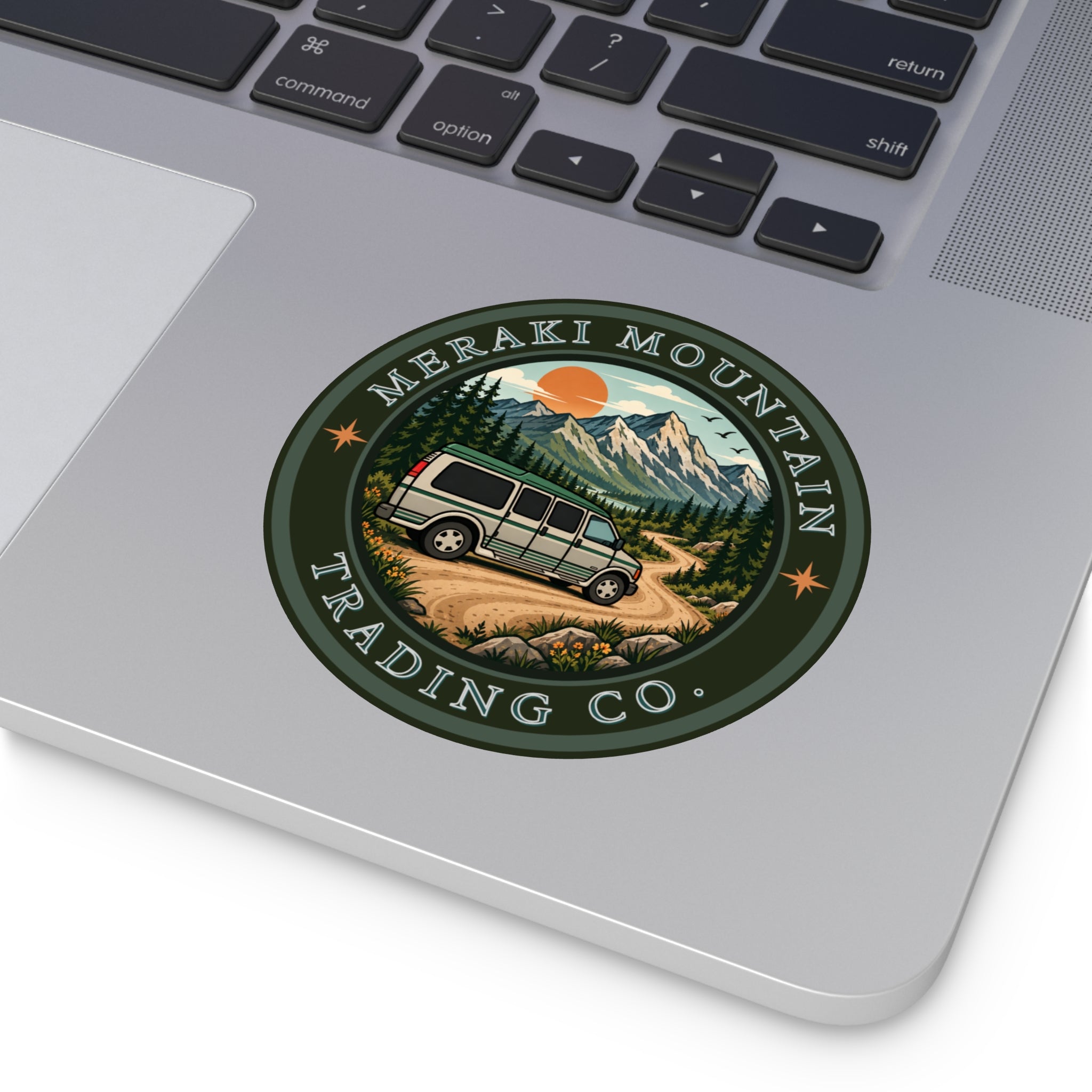 Meraki Mountain Trading Co. Logo Sticker