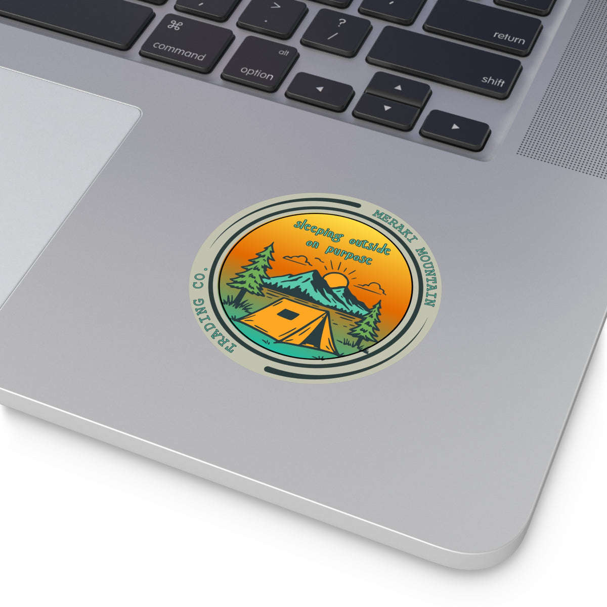 Sleeping Outside on Purpose Camping Sticker