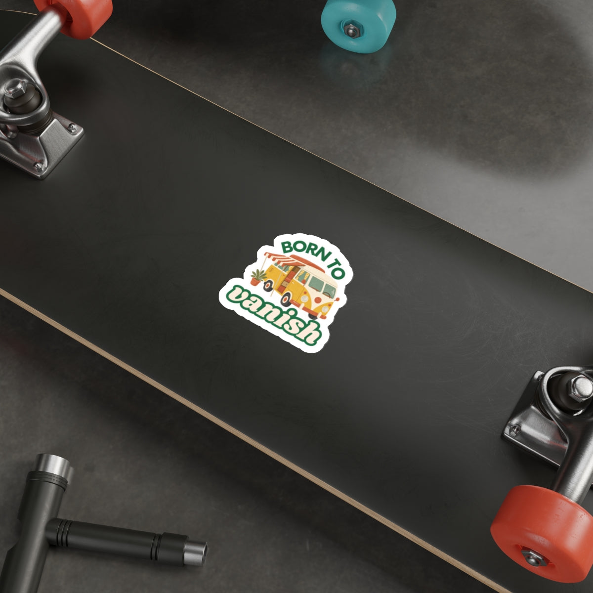 Born to VANish Camper Van Die-Cut Sticker
