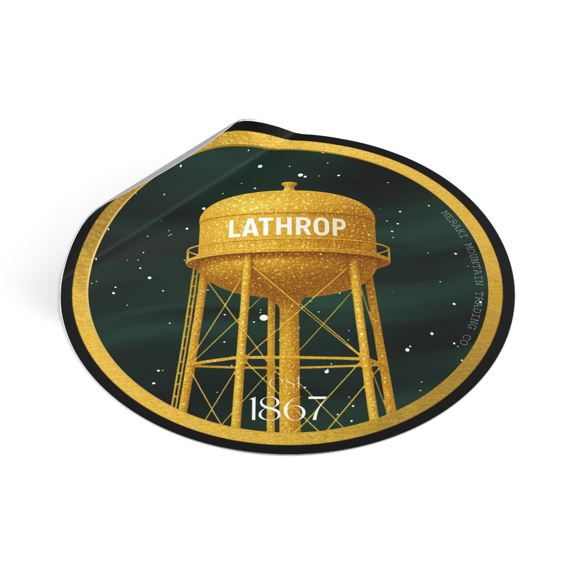 Lathrop Under the Stars Vinyl Sticker