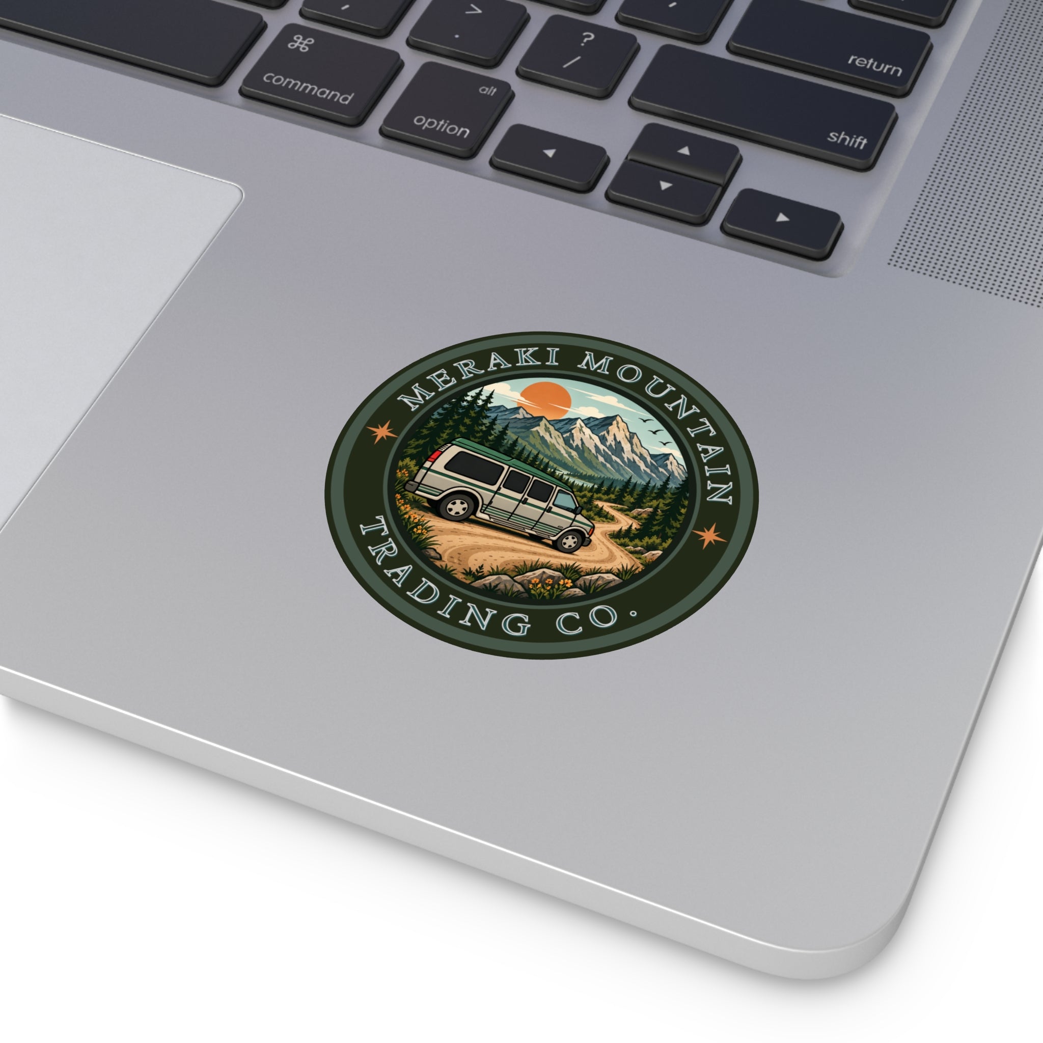 Meraki Mountain Trading Co. Logo Sticker