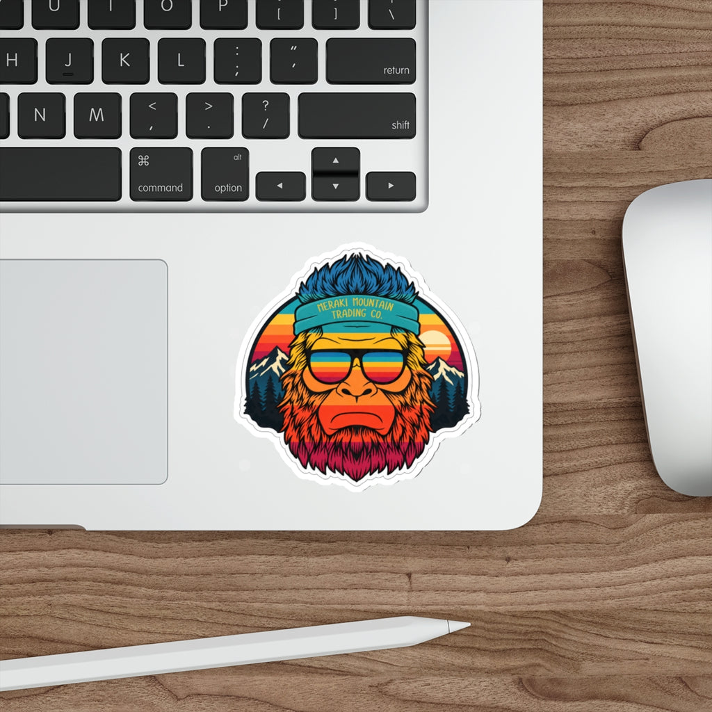Retro Bigfoot Die-Cut Sticker