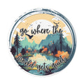 Go Where the World Gets Quiet Vinyl Sticker