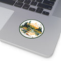 Where the Mountains Meet the Water Vinyl Sticker