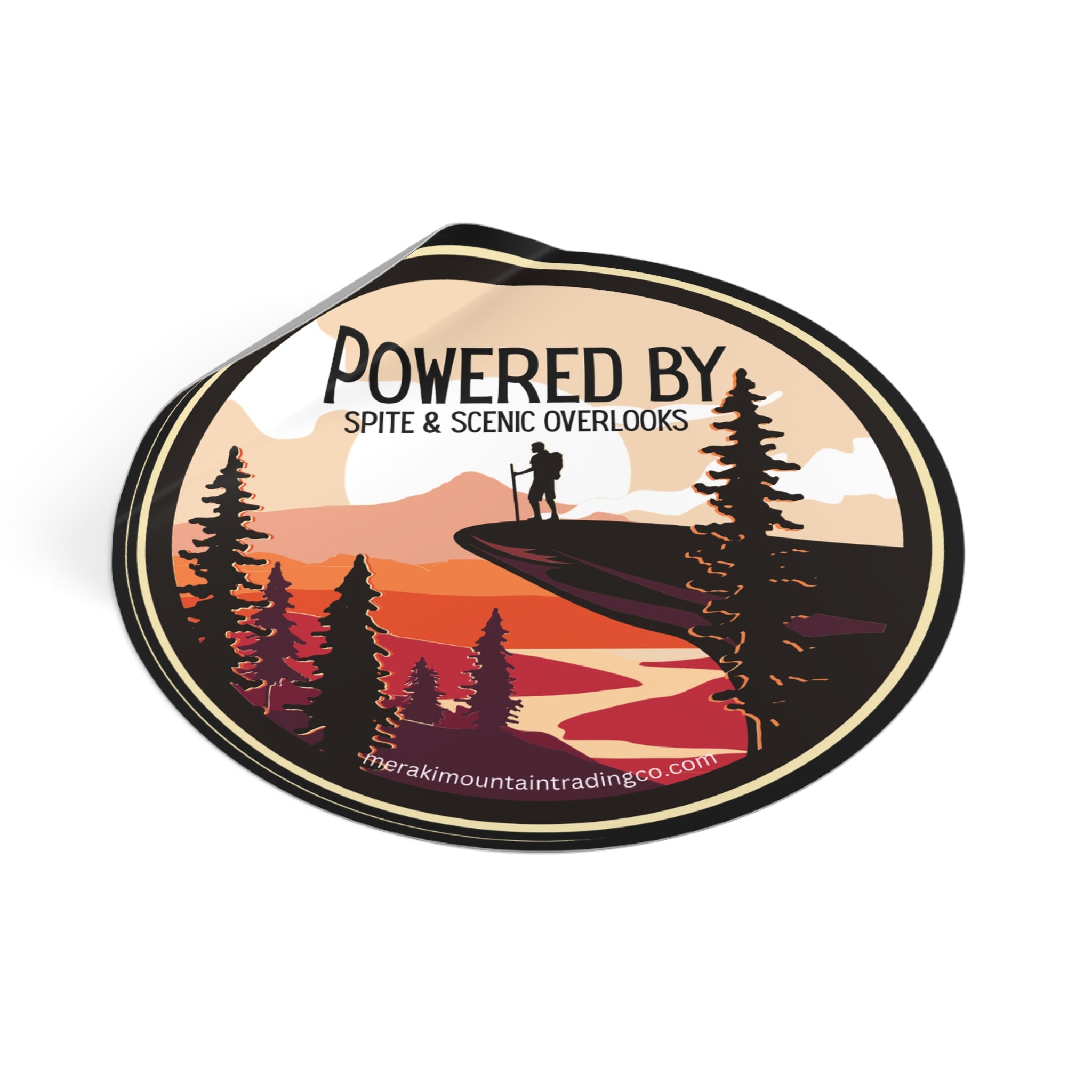Powered by Spite & Scenic Overlooks Vinyl Sticker