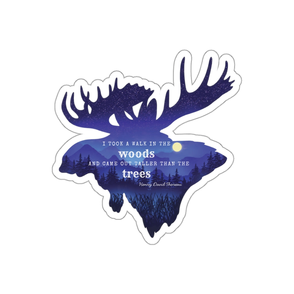 Walk in the Woods Moose Die-Cut Sticker