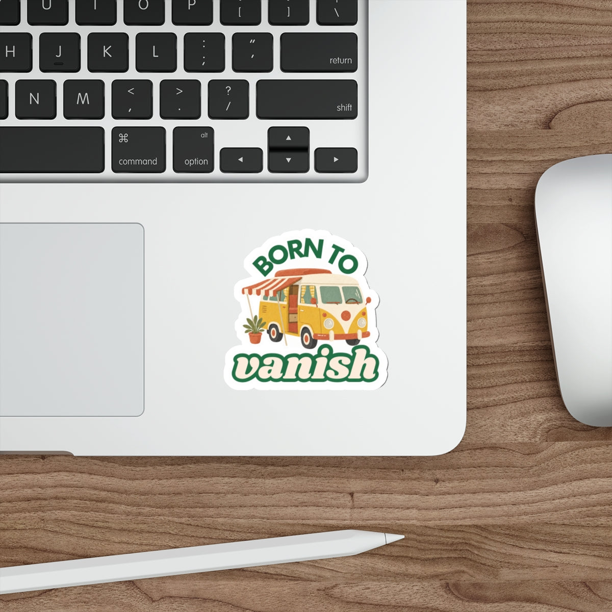 Born to VANish Camper Van Die-Cut Sticker