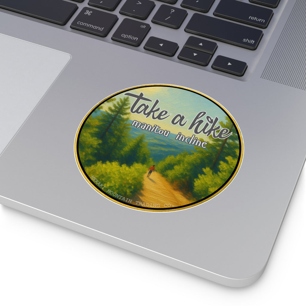 Take a Hike Manitou Incline Vinyl Sticker