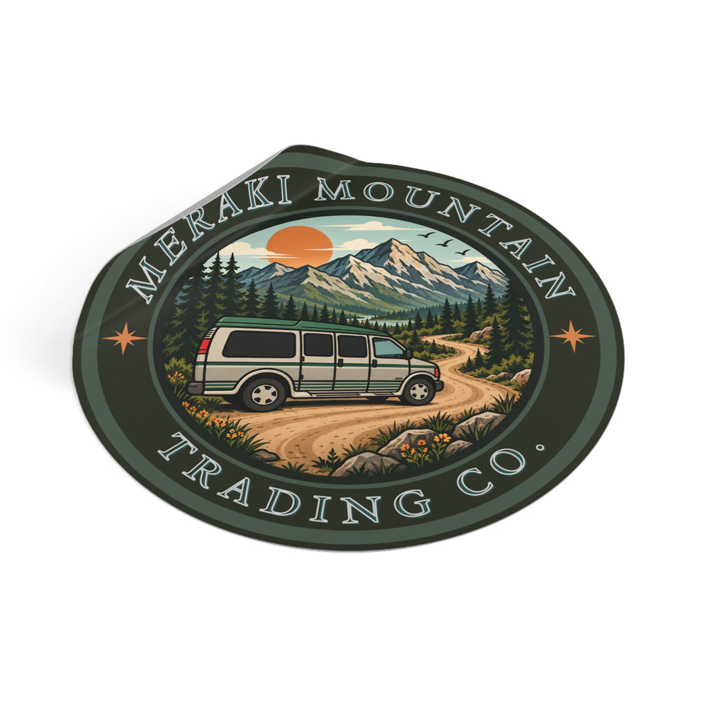 Meraki Mountain Trading Co. Logo Sticker