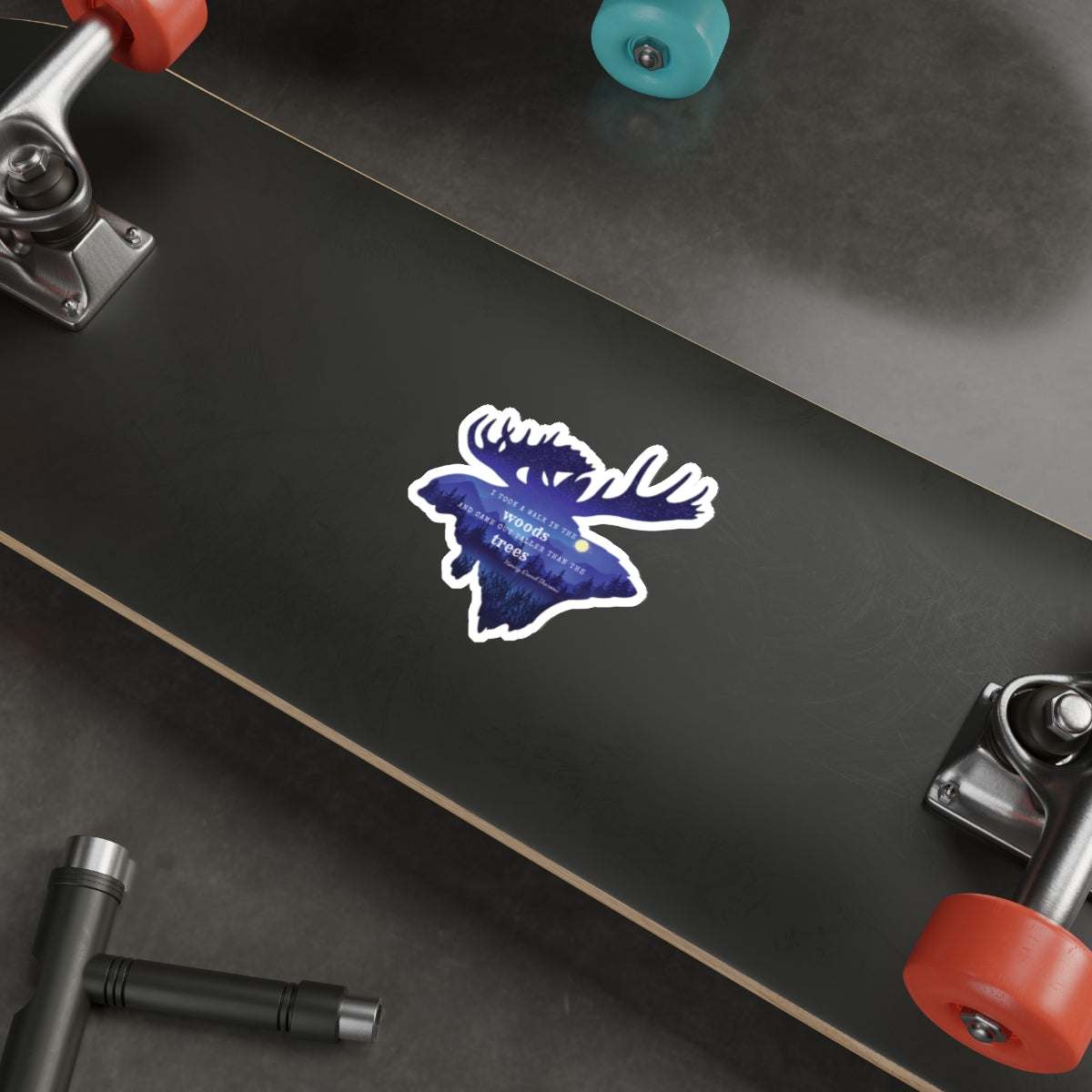 Walk in the Woods Moose Die-Cut Sticker