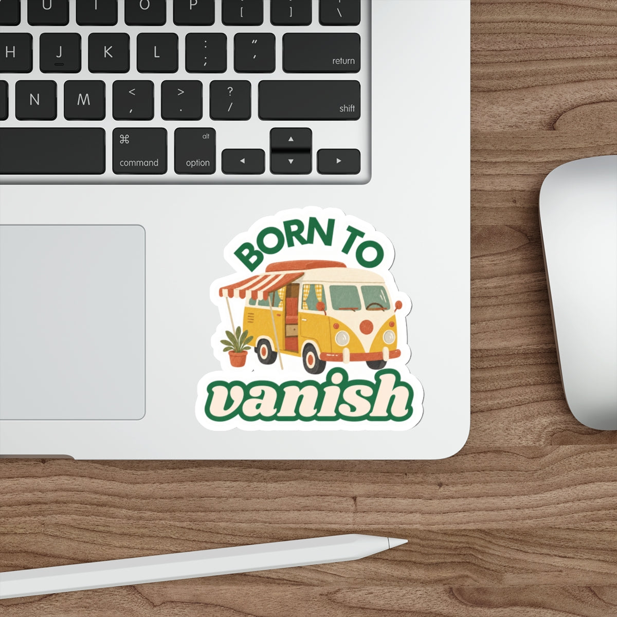 Born to VANish Camper Van Die-Cut Sticker