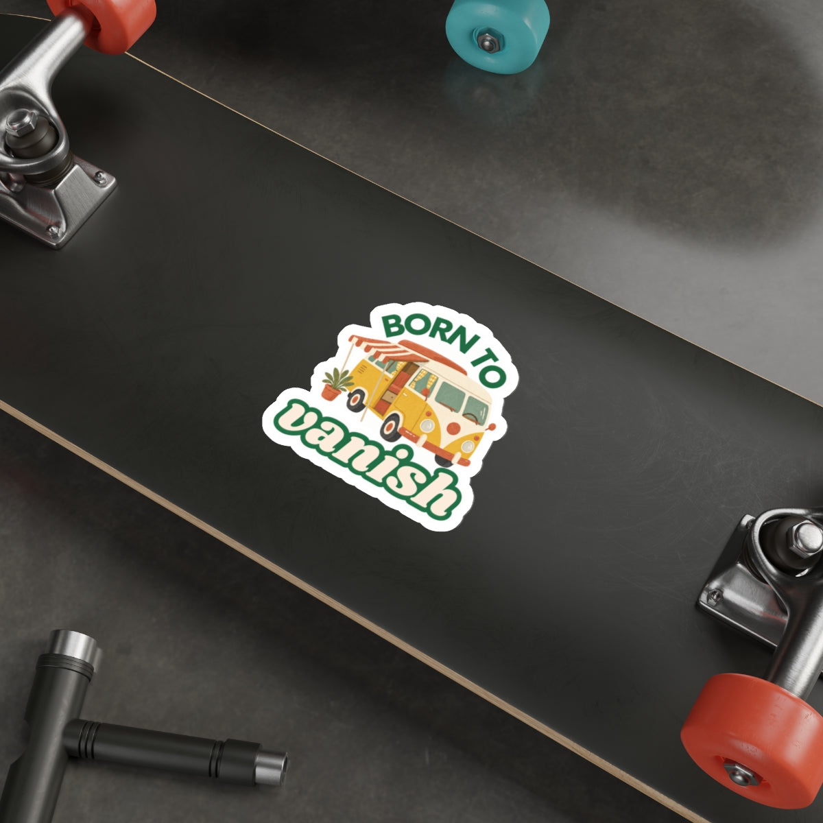 Born to VANish Camper Van Die-Cut Sticker