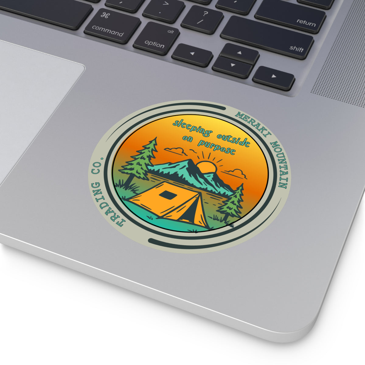 Sleeping Outside on Purpose Camping Sticker