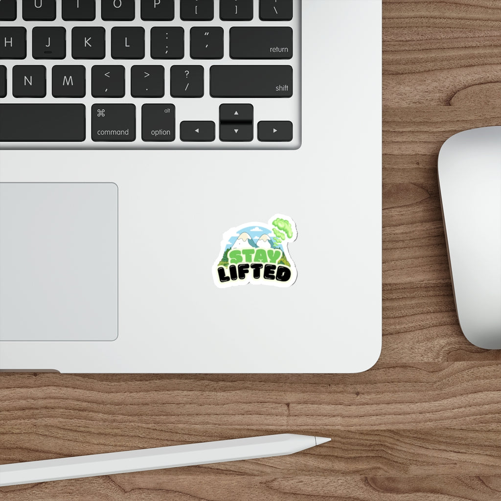 Stay Lifted Mountain Die-Cut Sticker