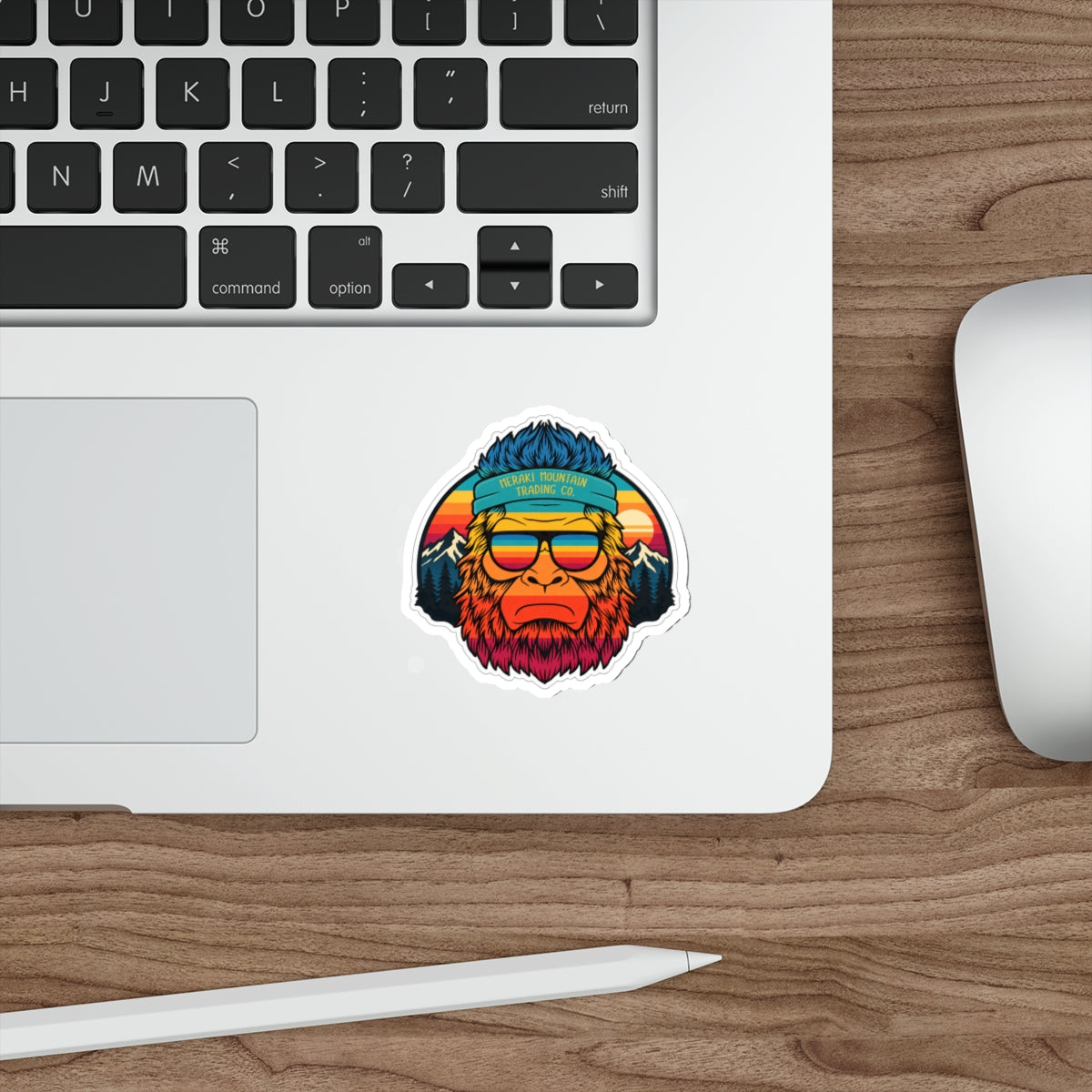 Retro Bigfoot Die-Cut Sticker