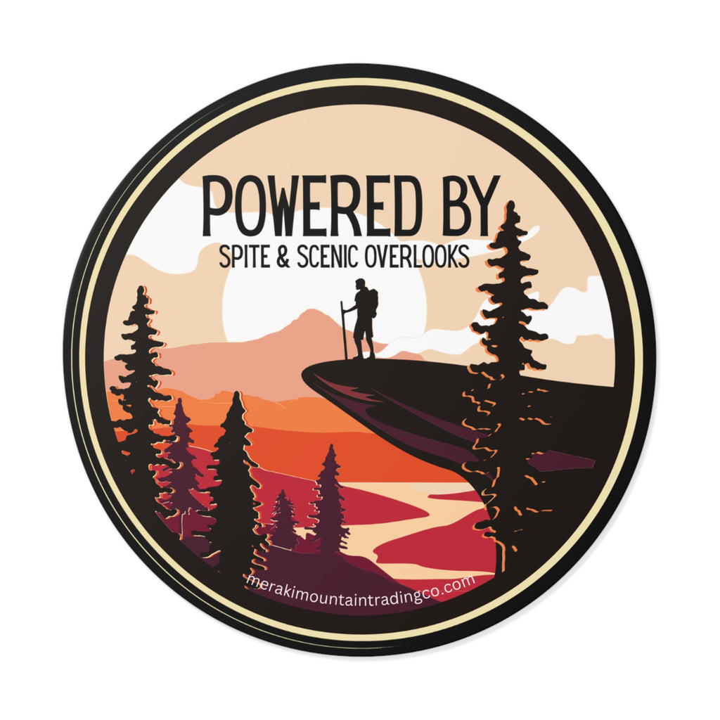 Powered by Spite & Scenic Overlooks Vinyl Sticker