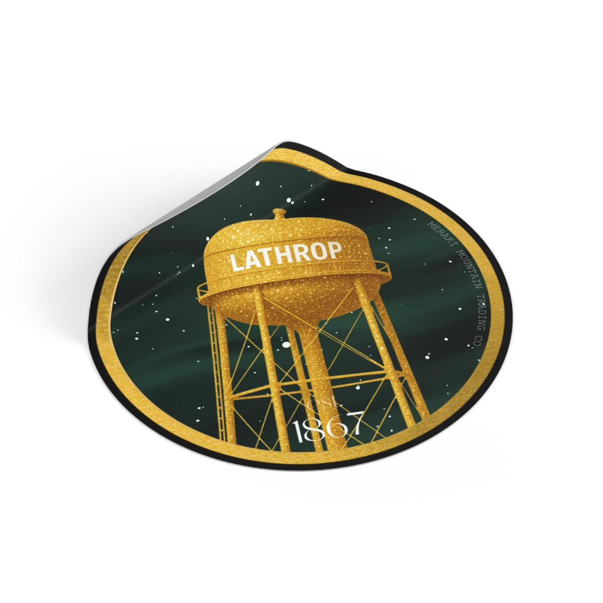 Lathrop Under the Stars Vinyl Sticker