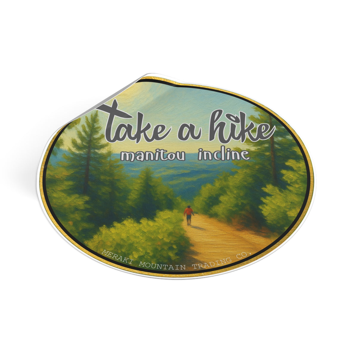 Take a Hike Manitou Incline Vinyl Sticker